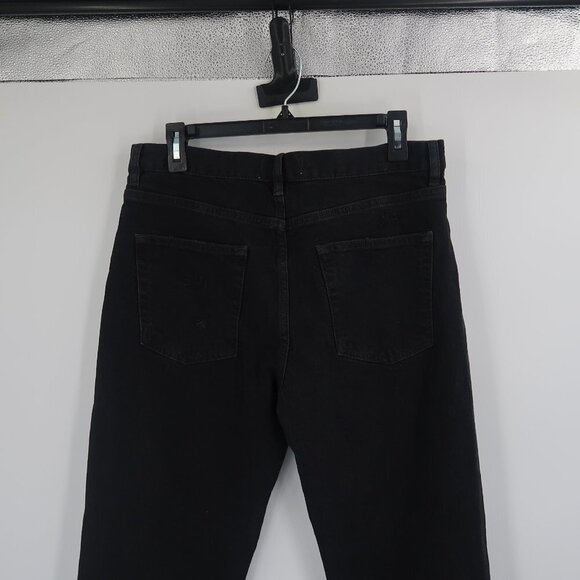 Free People We The Free Black Distressed Jeans Button Fly Size 28 - Picture 10 of 15